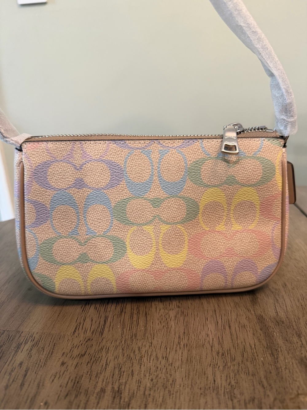 NWT Coach Nolita 19 in rainbow signature coated canvas - Picture 3 of 3